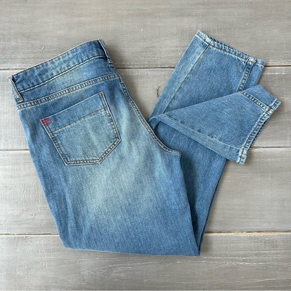 BDG Urban Outfitters Cropped Jeans Cotton + Spandex Medium Wash Denim - Picture 1 of 10